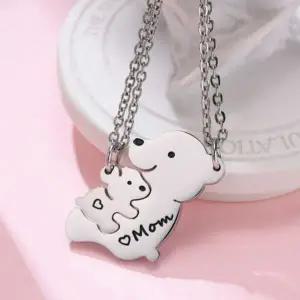 [하프클럽/]곰돌이 우정 목걸이 학생 귀여운 심플 커플 체인