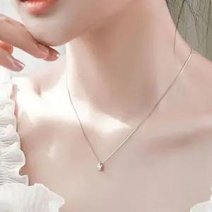 [하프클럽/]물방울 펜던트 목걸이 심플 빈티지 디자인 여자