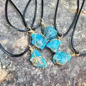 [하프클럽/]남성용 천연 블루 원석 팬던트 목걸이 남녀 공용