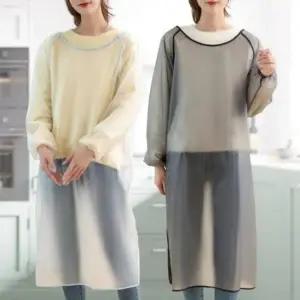 TPU 방수 긴소매 기본형 주방 작업 포켓 앞치마