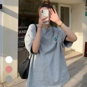 여성 영문 W 스펠링 오버핏 라운드 반팔티 URK329 나시 롱맨투맨티 티 루즈핏 봄맨투맨 티숙 오프숄더 여성