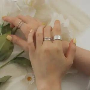 [하프클럽/]투라인 조절 반지 매혹 체인 민자 반지 대 중형