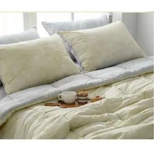 쉬운 세탁 일체형 차렵이불 패드 세트 Q 극세사 차렵이불