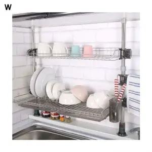 기둥식 싱크선반2단007 싱크선반 싱크대선반 식기건조대.식기선반 주방선반 폴싱크선반