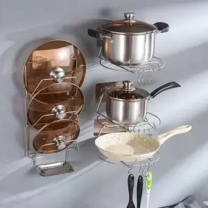 주방 싱크대 선반 냄비 뚜껑 그릇 후라이 팬 정리대 후라이팬정리대 주방정리 접시정리대