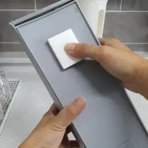 벽부착 비닐팩 비닐봉투 정리함 그레이 비닐봉지정리함 비닐정리함 비닐보관함