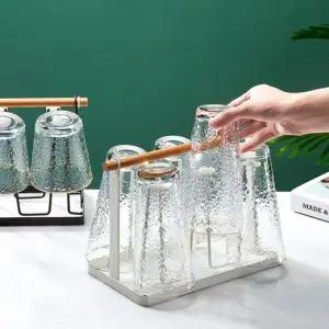 주방 컵 정리 건조 수납 걸이 트레이 홀더 물받이포함 컵정리대 컵걸이 컵수납 컵거치대