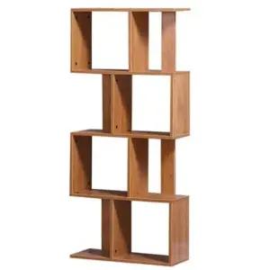 인테리어 책장 4단 퍼즐 책장 무늬목 우드책장 DIY 거실책장 3단책장 5단책장 서재책장