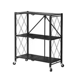 접이식선반 3단 원터치 폴딩 철제 선반 거실 주방수납 선반정리대 선반정리 주방선반