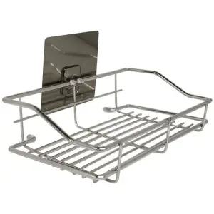 하니 씽크대 다용도 선반 소) 수세미선반 수세미걸이 씽크대다용도선반 스텐선반