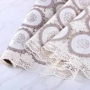 레이스 식탁보 매트커버 로즈라운드 L WB10 방수식탁보 미끄럼방지 레이스식탁매트