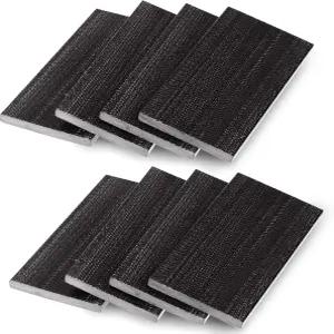 톤디아모 8개 블랙 파티오 의자 스프링 플레이트 회전 로커 섬유 유리 교체 부품 유니버설 야외 가구용