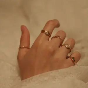 [하프클럽/]여성 진주 반지세트 매력적인 파티 악세사리