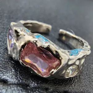 [하프클럽/]오픈 반지 여친 감성 큐빅 실버 링 연인 선물