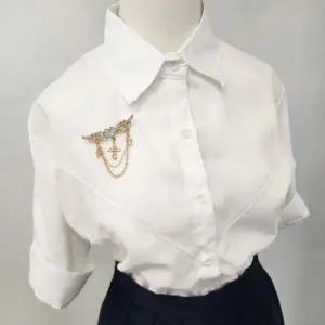 [하프클럽/]십자가 브로치 큐빅 날개 하트 장식 충성감