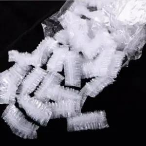 ( )일회용 비닐 방수 이어캡 100개입 염색 이머머프 귀보호 귀마개 비닐캡 미용 MM50204