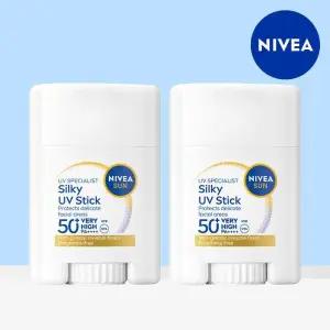 [니베아]니베아 선 유브이 스페셜리스트 실키 유브이 스틱 15g 2개