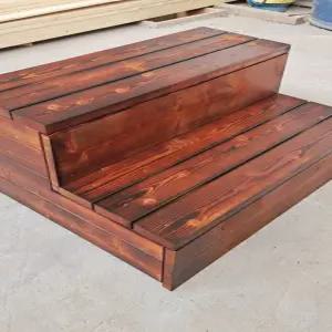 방부목 계단 나무 디딤대 스텝 현관 키높이 목재 테라스 우드 받침 원목 발판