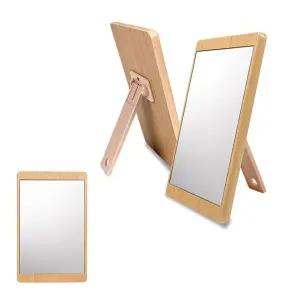 슬림 사각우드 스탠드거울 책상거울 다용도거울 메이크업거울