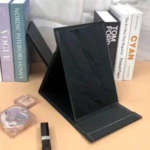 접이식 사각 스탠드 탁상거울 블랙 대