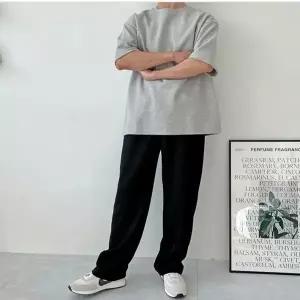 간절기바지 니트바지 남자 와이드팬츠 통바지 골지 (HSJ-WCF435E)