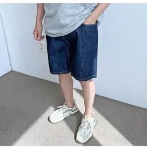 반바지 여름 썸머 와이드 와이드핏 린넨 남성 데님 (HSJ-WCF4428)