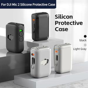 호환 Mic 2 실리콘 보호 케이스 충전 케이스 보호 커버 무선 마이크 스크래치 방지 보호 케이스