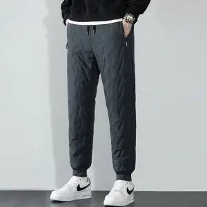 겨울 방한용 남자 기모 안감 밴딩 퀄팅패딩팬츠 (HSJ-WFGOJTV)