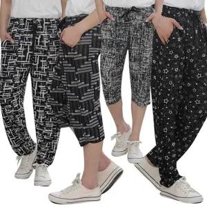 색상랜덤발송 남성 흑백 까실이 7부 9부 몸빼바지 (HSJ-WF80AC1)