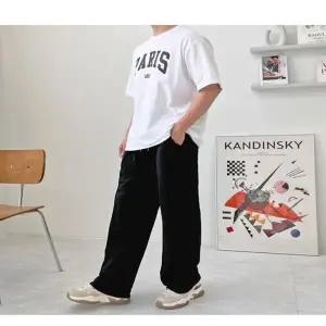 통바지 남자 와이드팬츠 핀턱 여름바지 일자바지 (HSJ-WCF4423)