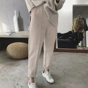 모직 핀턱 밴딩 슬랙스 팬츠 A75 (HSJ-WFHECBL)