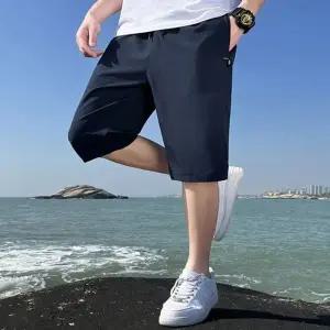 아이스 썸머바지 반바지 쿨링 남자 허리밴딩 5부 (HSJ-WFGYQLV)