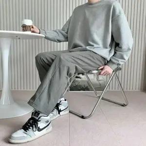 남성 4컬러 가을 겨울 따뜻한 기모 와이드팬츠 긴바지 (HSJ-WFG5AI5)