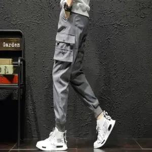 시보리조거팬츠 포켓 허리밴딩바지 카고바지 (HSJ-WFHQ9Z6)