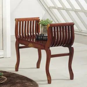 유럽풍 엔틱 소품 콘솔겸 1인 벤치 의자 / 형 체어 현관 밴치 벤취 평 식탁