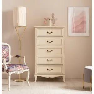 미국 미드센츄리 5단 엔틱 소품 원목 서랍장(70cm) 유럽풍 서랍정리함 이쁜