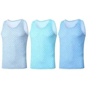 [하프클럽/](TRY)남성 런닝 퍼스트런닝 유색S 3매 민소매 면100