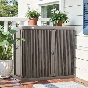 방수 수납장 야외 농기구 창고 캐비닛 정원 보관함 마당 간이 이동형 정리함 워터프루프