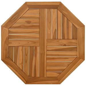 비다엑스엘 테이블 상판 교체 보드 팔각형 티크 - 파라솔 구멍이 있는 야외 정원 파티오 가구 파티오, 현관, 뒷마당용 원목 27.6인치 x 27.6인치