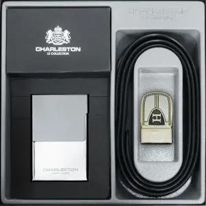 기본 지갑 벨트 선물 세트 남성 여자 용