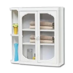 TBZ 좌우겸용 3단선반 반날개형 욕실수납장 욕실장 수건장