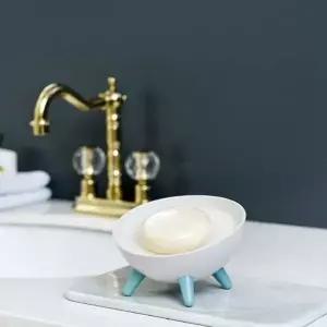 TBZ 모던 원형 비누트레이 1개(색상랜덤)