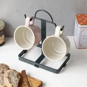 머그잔걸이 2p 철제 컵걸이 손잡이컵 건조대 정리대 주방컵걸이 머그컵걸이 커피잔걸이