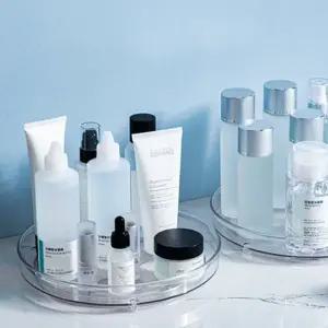 투명 360도 회전 트레이 양념통선반 화장품 정리대 회전트레이 양념통정리대 양념병정리대
