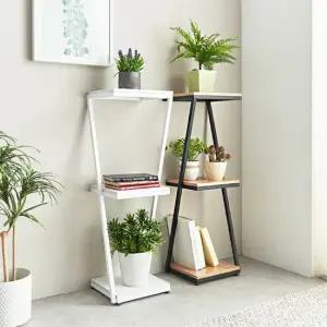 럭스 3단 Z타워 선반장 3단선반장 3단선반 철제선반 화분선반 화분정리대 화분다이