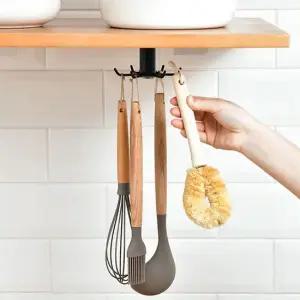 6구 회전 문어발 조리도구 걸이 천장 후크 RD-10436 마스크걸이 조리도구후크 조리도구걸이