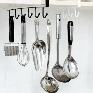 주방컵걸이 와인잔 글라스 조리도구 다용도걸이 국자걸이 머그컵걸이 행주걸이