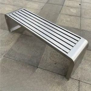 야외 스테인레스 벤치의자 정류장 공원 정원 벤치 스텐