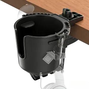 헤드폰 걸이가 있는 책상 컵 홀더 방수 디자인의 클립 설치가 간편하고 8~28온스 커피 물병을 보관할 수
