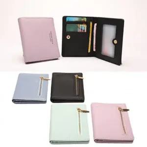 [하프클럽/]고등학생 여성 반지갑 카드 수납 청소년 여름 반지갑